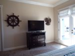 Master Bedroom 42 inch Flat Screen Ship Wheel